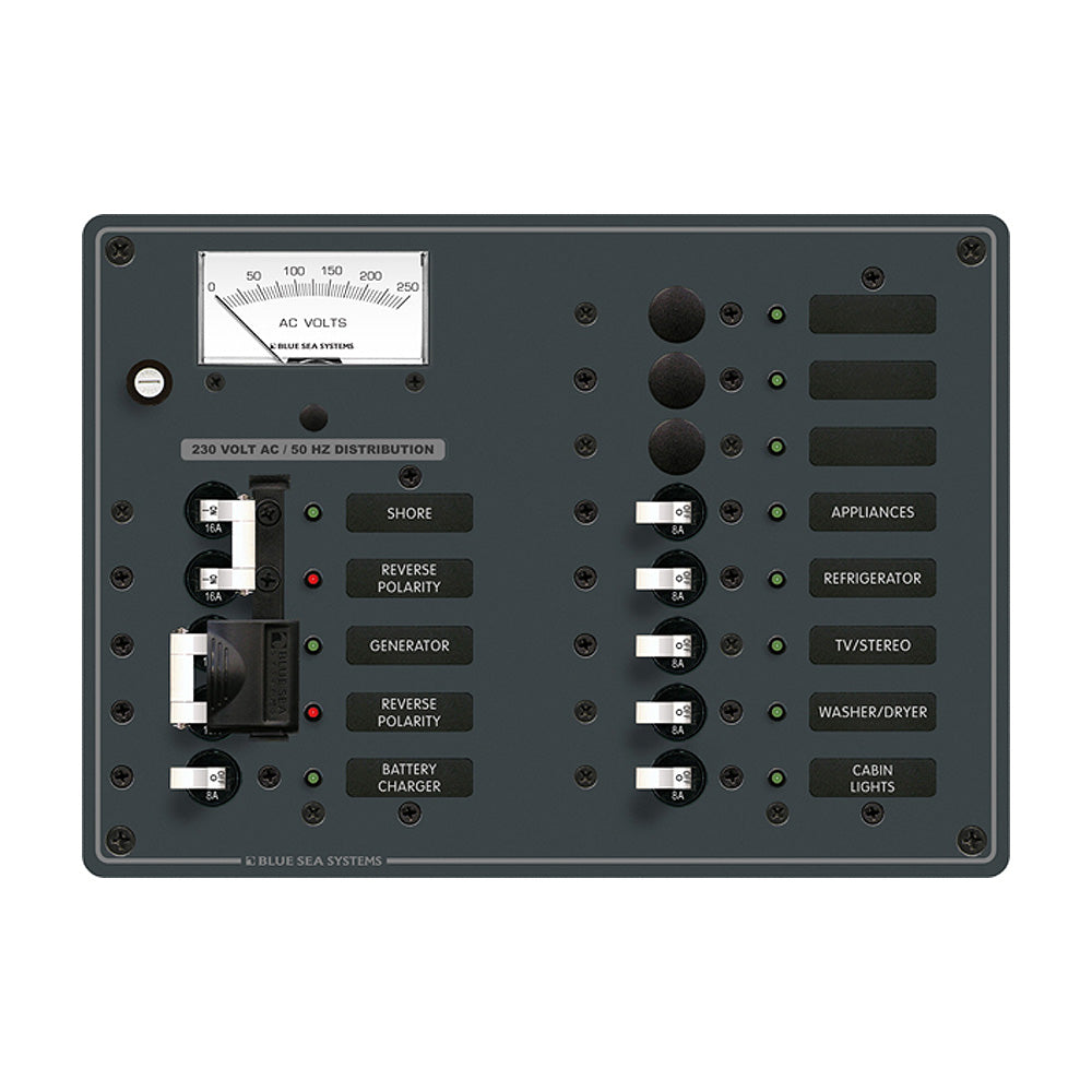 Blue Sea 8562 Ac Toggle Source Selector (230V) - 2 Sources + 9 Positions,WBAUVA001342020
