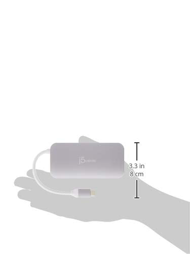 J5Create Usb-C 9-In-1 Multi Adapter Multi Adapter Hdmi/Ethernet/Usb 3.1, Sd And Microsd/Pd 3.0 | 4K Hdmi For Macbook | Chromeboo