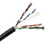 Weltron T2404L6 Bk 1000Ft Gray Cat6 Solid Cable 550Mhz