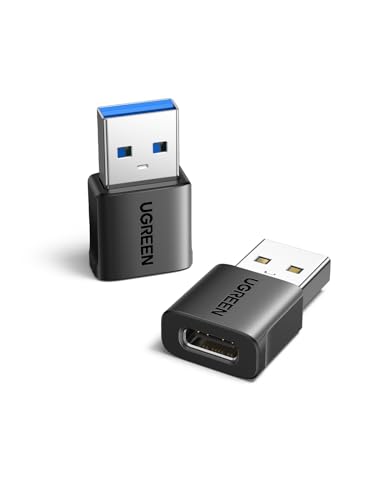 Ugreen 10Gbps Usb To Usb C Adapter 2 Pack, Type C Female To A Male Adaptor Fast Charge And Sync Converter Compatible With Iphone