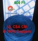 Cablemaster   Communication Networking   Utp Cat 6 Network Solid Cables   600Ft Bulk Cable   Blue