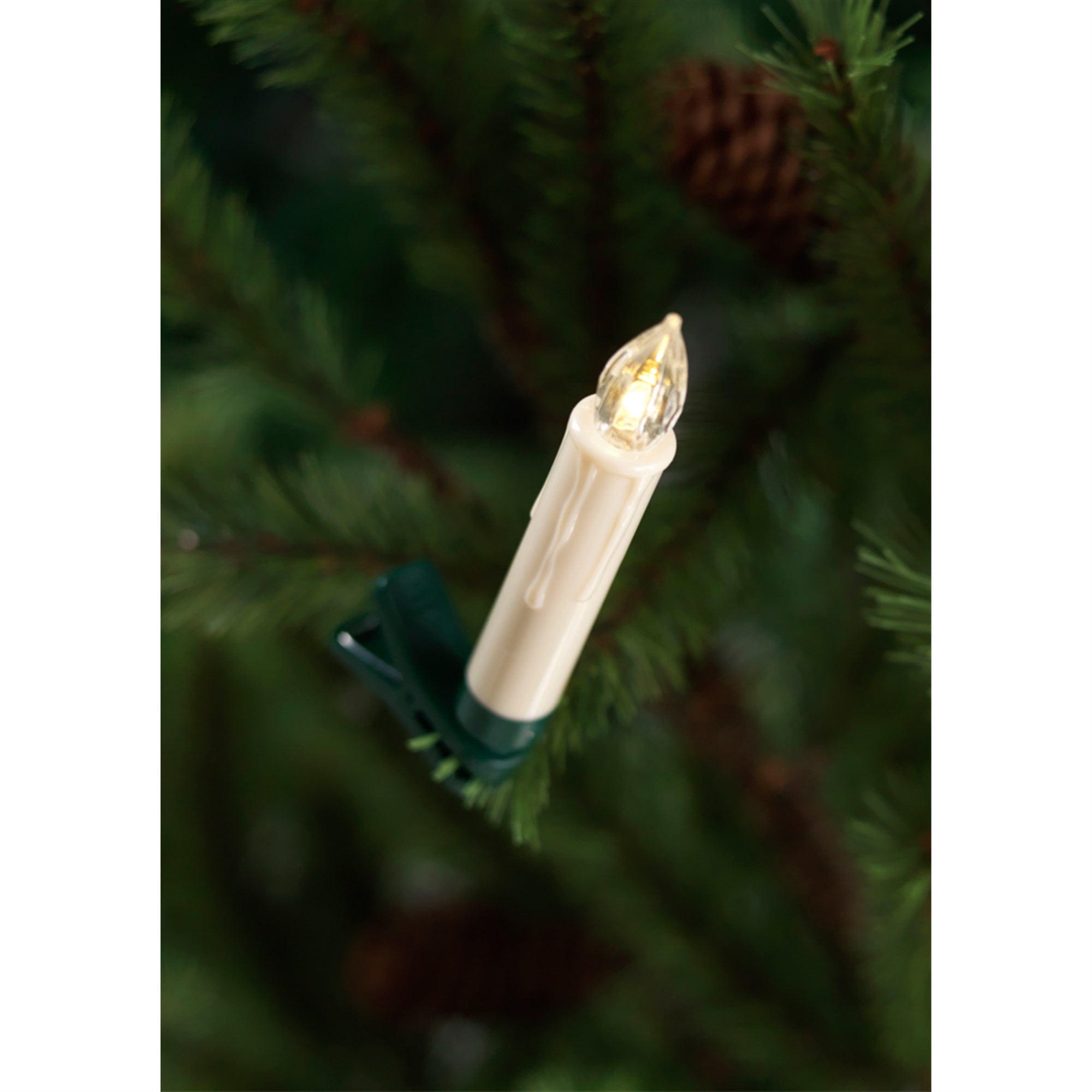 Led Clip On Taper Candles (Set Of 24) With Remote 4''H