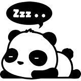 Cute Panda Bear Sleeping Jdm Vinyl Graphic Car Truck Windows Decor Decal Sticker   Die Cut Vinyl Decal For Windows, Cars, Trucks