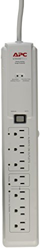 Apc 7 Outlet Surge Protector 1020 Joules, Surgearrest (P7Gb),White