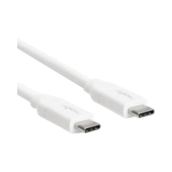 Cable Rocsty10C274 W1 6Ft    Cablusb C To Usb C Mm 100W Pd   Whiter
