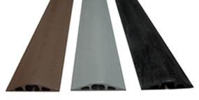 Electriduct D 2 Rubber Duct Cord Cover   30 Inch (2.5 Feet) Brown Floor Cable Protector