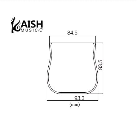 Kaish Vintage Ashtray Style Tele Bridge Cover Bridge Protector For Vintage Telecaster/Tele Black