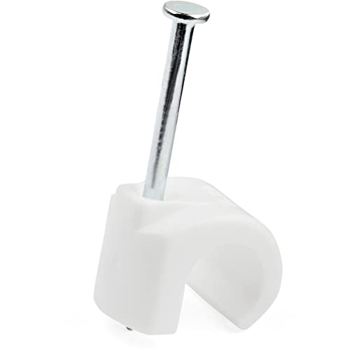 100 Pk Lg Cbl Clips Nail 7 10Mm