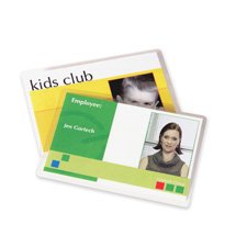 Laminating Pouches,Punched,2 9/16''X3 3/4,5 Mil,100/Pk,Clear.