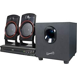 Supersonic Sc 35Ht Sc 35Gt 2.1 Home Theater System (Discontinued By Manufacturer), Black And Red, Two 3W Speakers, One 5W Subwoo