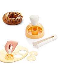 2 Pack Donut Cake Mould, 3 Inch Diy Doughnut Cutter Biscuit Stamp Mould Desserts Cookie Cutter Maker Mold Kitchen Baking Tool (R