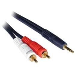 3Ft Velocityandtrade; One 3.5Mm Stereo Male To Two Rca Stereo Male Y Cable