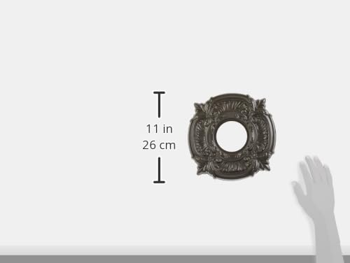 Ekena Millwork Cmp10Atbdb Attica Thermoformed Pvc Ceiling Medallion (Fits Canopies Up To 4 1/8''), 10''Od, Bright Coat Dark Bron