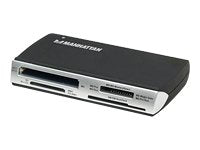 Hi Speed Usb 2.0 All In One Card Reader/Writer   Manhattan 175906