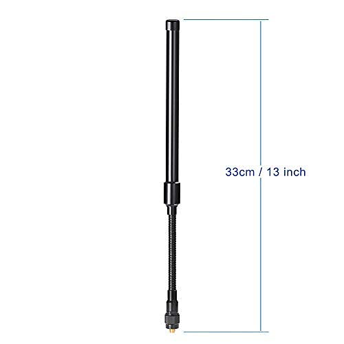 Bingfu Gooseneck Cs Tactical Antenna Dual Band Vhf Uhf 136 174Mhz 400 520Mhz Ham Radio Antenna Compatible With Kenwood Baofeng U