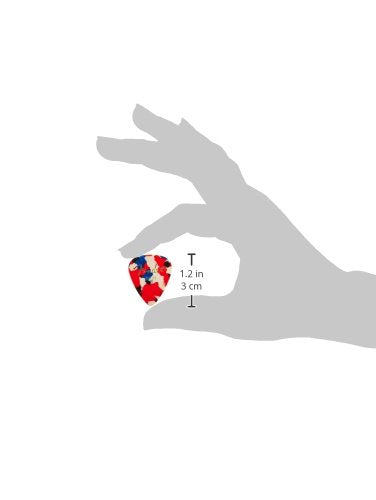 Fender Classic Celluloid Guitar Picks 351 Shape, Confetti, Thin, 144 Pack