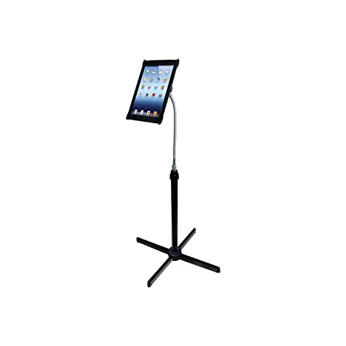 Cta Digital Height Adjustable Gooseneck Floor Stand For Ipad   552 Height   Floor   Acrylonitrile