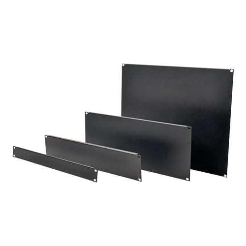 TRIPP LITE 19-In Rack Blanking Panel Kit SRXUPANEL Server Cabinet Airflow Black Alloy Steel