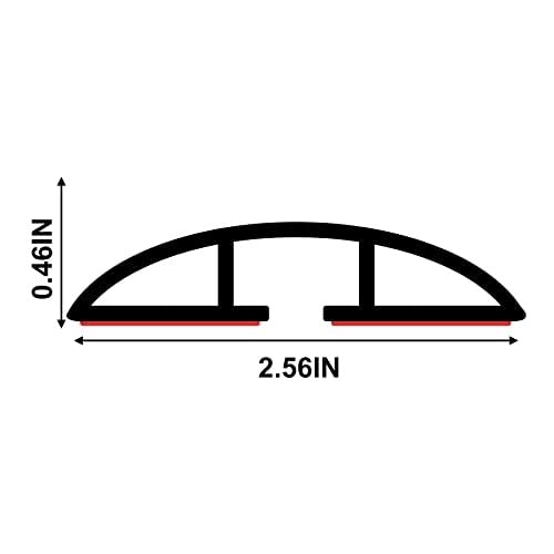 20Ft Floor Cord Cover Brown Silicone Cable Protector Easy To Install Wire Organizer And Hider For Home, Office, Garage (Brown 6M