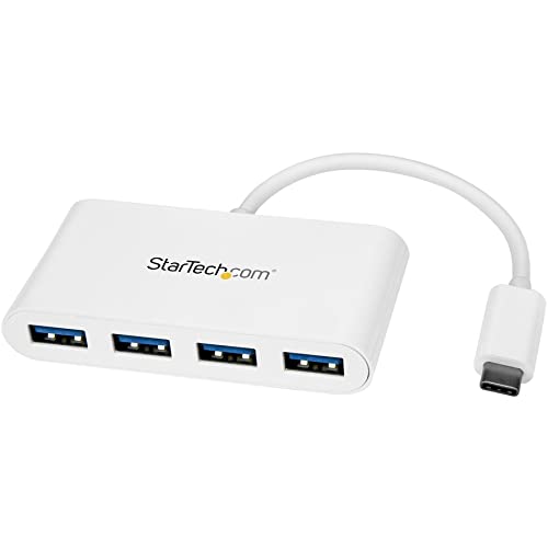 Startech.Com 4 Port Usb C Hub With 4X Usb A Ports (Usb 3.0 Superspeed 5Gbps)   Usb Bus Powered   Portable/Laptop Usb C To Usb A 