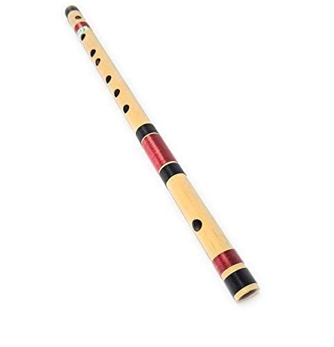 ShivZ Muzic Flute, G Sharp Medium, Budget Bansuri, Right Hand, 12.5 Inches (With Written Manual & Bag).