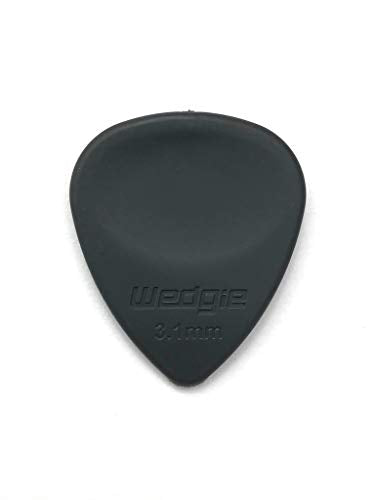 Wedgie Wrpp31H Rubber Guitar Picks 3.1Mm Hard, 3 Pack