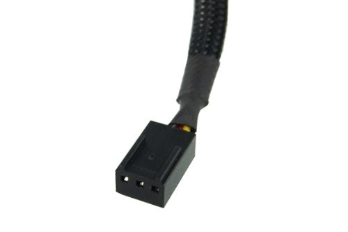 Phobya 3 Pin X 4 Fan Cable Splitter (Black)