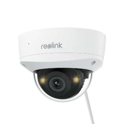 Reolink Outdoor Security Poe Camera, 5Mp Turret Surveillance Camera, 2.8Mm Lens, 130 Diagonal, Ik10 Vandal Proof, Smart Detectio