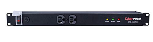 Cyberpower Cps1220Rms Surge Protector, 120V/20A, 12 Outlets, 15Ft Power Cord, 1U Rackmount