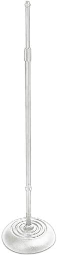 Quarter Turn Round Base Microphone Stand (White)