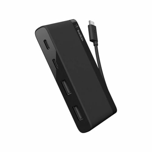 Belkin Usb If Certified 4 Port Mini Usb C Hub With Two Usb C & Two Usb A Ports (Not Supporting Pass Through Charging)
