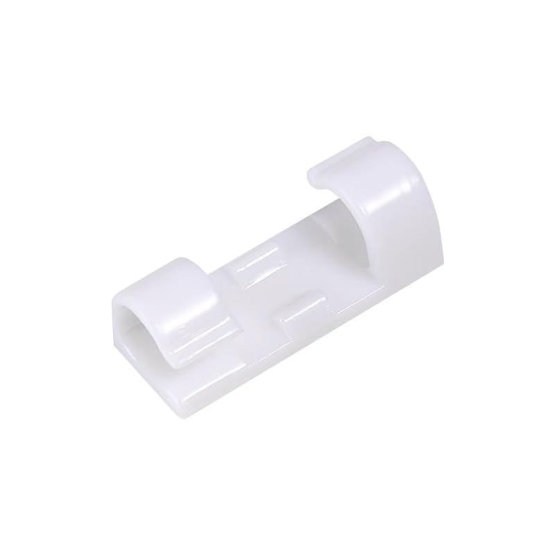 Syga SelfAdhesive Cable Clips Organizer Drop Wire Holder Cord Management System (White)