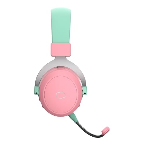 Ch351 Macaron Wireless Gaming & Mobile Over-Ear Headset - 3D Surround Sound, Lightweight, 2.4Ghz | Bluetooth, Built-In Sidetone,