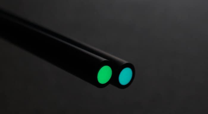 Luminlay Sbm  Sgm Serieswith Black Pipe 60Mm Length (Inner 2Mm, Outside 35Mm, Glow Blue)