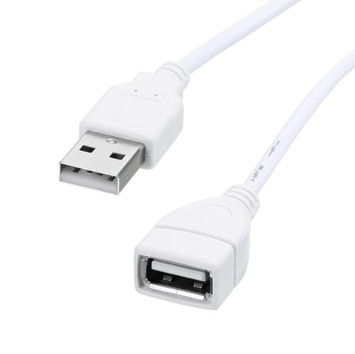 Rodmed 1.5M Usb 2.0 Male To Female Extension Plug/Socket Adapter Cable  Very Useful For Led/Lcd Tv Usb Ports (White)