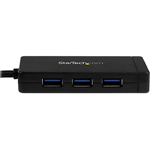 Startech.Com 3 Port Usb C Hub With Ethernet   Usb C To 3X Usb A W/Power Adapter & Gigabit Ethernet   Thunderbolt 3 Compatible