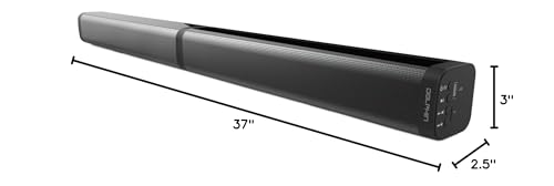 Dolphin Snb-37 Bluetooth Multi Configuration Soundbar Speaker For Tv, Single Convertible Soundbar Converts To Sound Towers, 37''