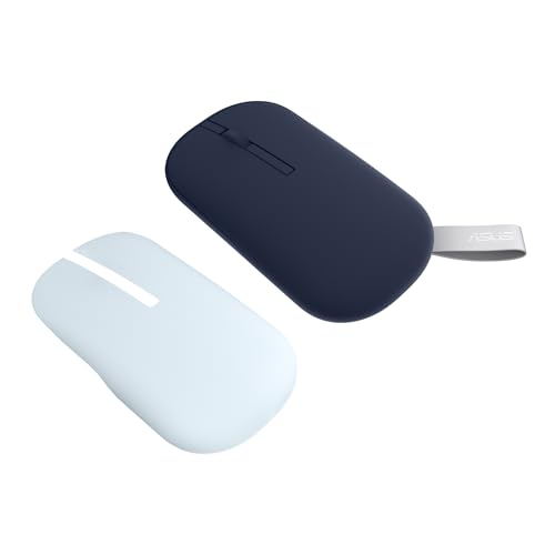 Asus Md100 Marshmallow/Silent, Adj. Dpi, MultiMode, With Solar Cover Wireless Optical Mouse (2.4Ghz Wireless, Bluetooth, Quiet 