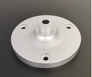 2Pks Microphone Flange Mount,Goose Neck Microphone Holder,Wall Mount Microphone Stand, 5/8 Male,Ideal For Various Mounting Devic