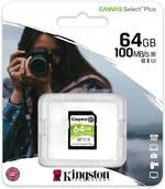 Kingston Sds264Gb, 64Gb 100Mbs Sd Memory Card
