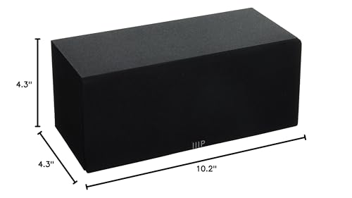 Monoprice Premium Home Theater Center Channel Speaker   3 Inch Mid Range Driver, 8 Ohms, 100 Watts, Wall Mountable, Black