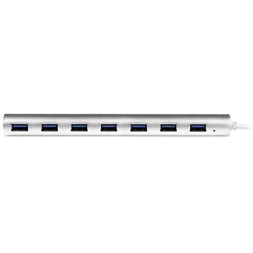 Startech.Com 7 Port Usb Hub, Usb A To 7X Usb A Ports, Usb 3.2 5Gbps, Self Powered, Portable Laptop Hub With Power Supply