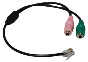 Headset Buddy Pc Dual 3.5Mm To Rj9/Rj10 Headset Phone Adapter   Compatible With Cisco
