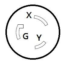 Parkworld 886382 Adapter Cord Nema 14 30P Male To L6 20R Female, 20A, 250V, 1.5Ft
