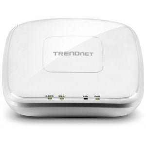 Trendnet Ac1200 Dual Band Poe Access Point, Tew 821Dap, Mu Mimo, 867 Mbps Wifi Ac+ 300 Mbps Wifi N Bands, Client Bridge, Access