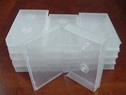 10 Pcs Vhs Library Case With Hub, Clear, Full Sleeve, Psv14Hub