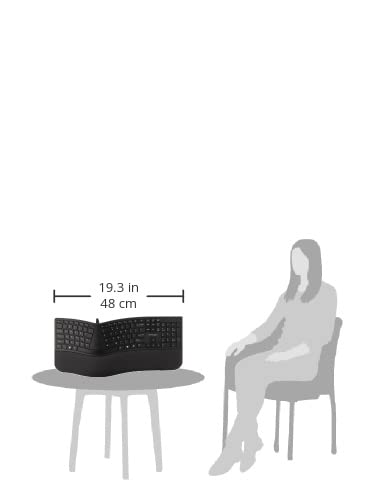 Kensington Pro Fit Ergonomic Wired Keyboard  Black (K75400Us)