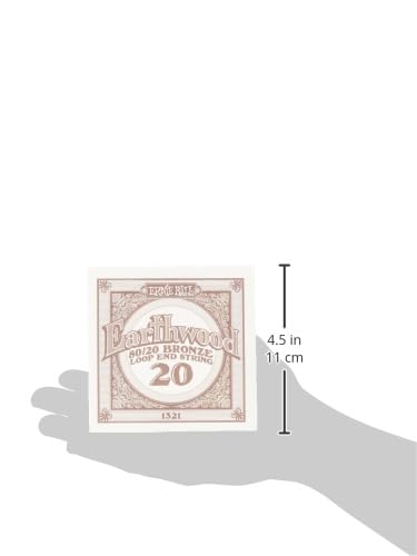 Ernie Ball Earthwood 5 String Bluegrass 80/20 Bronze Banjo Strings, 9 20 Gauge (P02063)