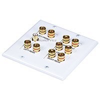 Monoprice 2 Gang 5.1 Surround Sound Distribution Wall Plate