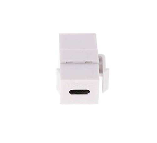 Qaoquda Usb C Keystone Jack, Usb 3.1 Type C Connector Keystone Insert Female To Female, Coupler Type For Wall Plate Outlet Panel